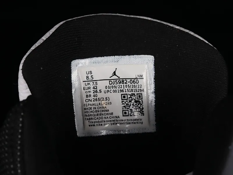 All categories Air Jordan Jordan series basketball shoes Air Jordan 13 P version pure original Air Jordan 13 "Black Flint" AJ13 Joe 13 black and white gray DJ5982-060